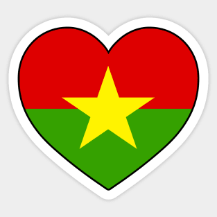 Heart - Burkina Faso _067 Sticker